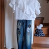 世界にひとつだけ🌿 ミナペルホネン alwaysリメイクデニム👖