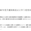 平成30年介護保険法改正についての変更の同意書