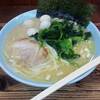 壱六家／塩ラーメン（中）＋うずら＋レンソウマシ