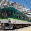 京阪大津線、ビールde電車を撮る。
