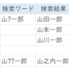 【Excel】ワイルドカード　?　あいまいな言葉の検索２