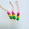 モノトーン柄と三色団子ふわこちゃん（ハンドメイド）