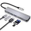 USB Type C ハブ USB C ハブ 6in1 MacBook Pro/Air USB3.0 ハブ 6ポート 4K HDMI出力 100W PD急速充電 SD&Micro SDカードリーダー 高速データ転送 MacBook/MacBook Pro/ChromeBook対応