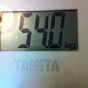 8/5 43日目 朝　54.0kg