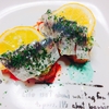 酢〆イワシのブルスケッタと塩なめろう🐟