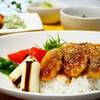 ☆鶏むね肉のごま照り焼き丼献立☆