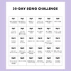 新しい月のはじめに 30-days song challenge 