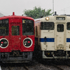 2025/06/14 BIG EYEと三角線を走る列車の並びを撮る