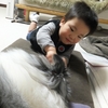 孫　と　マー坊。