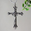 アンティークジュエリー｜イタリアヴィンテージカトリック磔刑のイエスキリスト十字架クロスペンダントネックレスITALY [ACS-23-010]