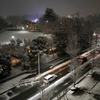 前橋 雪の夜景と今日の料理