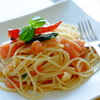 シンプルだけど綺麗 トマトとバジルのスパゲッティ_家庭菜園はじめましてん