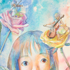 水彩画「おはなの おしごと〜わあ！」