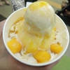 H's CREAMでマンゴースノーアイスを食べた。