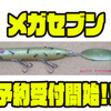 【ムチョウワークス】テールにブレードを装着したルアー「メガセブン」通販予約受付開始！