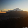富士の夕暮れ