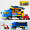 レゴ：ウイングボディトラックとフォークリフトセットの作り方 LEGOクラシック10696だけで作ったよ (説明書、組み換えレシピ)　はたらく車