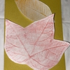 趣味活動のすゝめ㉑フロッタージュで紅葉を作ろう！