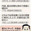 「共謀罪」見送り強まる　臨時国会 二階氏、公明に配慮 - 東京新聞(2016年9月11日)