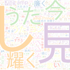 　Twitterキーワード[#うたコン]　04/12_23:03から60分のつぶやき雲