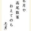 名月や高尾散策おえてのち