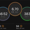 低強度ジョグ6.70km・今朝は寝坊したのでショートコースの巻