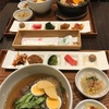 夫のビジネスリュックと韓国料理