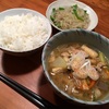 春雨炒めナンプラーと豚汁の夕飯