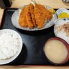 西川口の「あおき食堂」でイカフライとアジフライ定食を食べました🐟