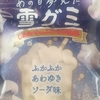 雪というか雲というか綿菓子　あの日夢見た雪グミ　ふかふかあわゆきソーダ味