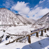 美しい山々：晴れた日の立山線