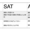 アメリカ留学 SATとACTどっちがいいの問題