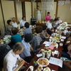 村山地域のご苦労さん会。丹治さんを送る会。５０年永年党員の集い。週５日の朝宣伝始めました。