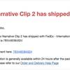 つ、ついに私のNarrativeClip2が出荷されたとの報が……クラウドファンドへの注文から苦節1年。自動撮影ユニットがここに！