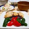 ☆魚のから揚げ＆オクラとトマトのもずくあえ☆