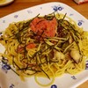 明太子とタコと高菜のパスタ