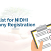 Checklist for Nidhi Company Registration