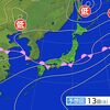 多いところで１５０㍉の予想