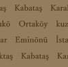 イスタンブールの地名　響きがなんか可愛い
