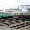 2013年8月　レトロ電車特別運行前日120号と500号は