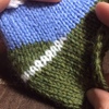 手編み靴下、かかとの編み方②ー引返し編で編む、かかとの編み方：後編ー