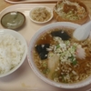 やたいラーメン 餃子セット - めんはうす 健。