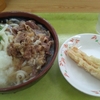 昼ごはん肉ぶっかけうどん冷やし