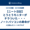 【ニート日記】とうとうモニターがチラついた・・・ノートパソコンの寿命が近い・・・【４～５万円が飛びそう】