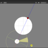 【Unity】CircleCollider2D に Physics2D.Raycast した時に当たった点の反対側の点を取得する方法