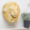 ライオンの頭のペーパークラフト　free lion head papercraft template