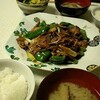 ゆで豚肉とピーマンの炒めもの