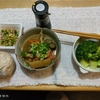 野菜味噌汁。納豆。ブロッコリー
