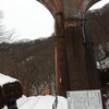 雪の眼鏡橋