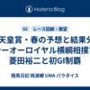 G1天皇賞・春の予想と結果分析　テーオーロイヤル横綱相撲で菱田裕二と初GI制覇